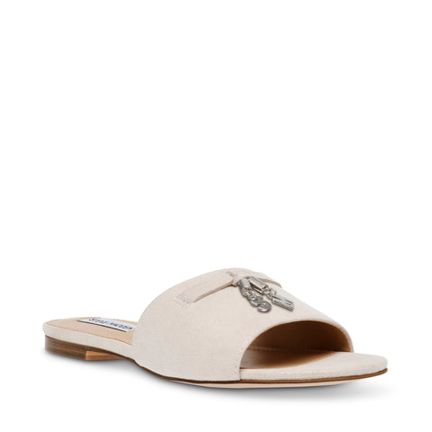 ANJELICA BONE SUEDE SANDALS