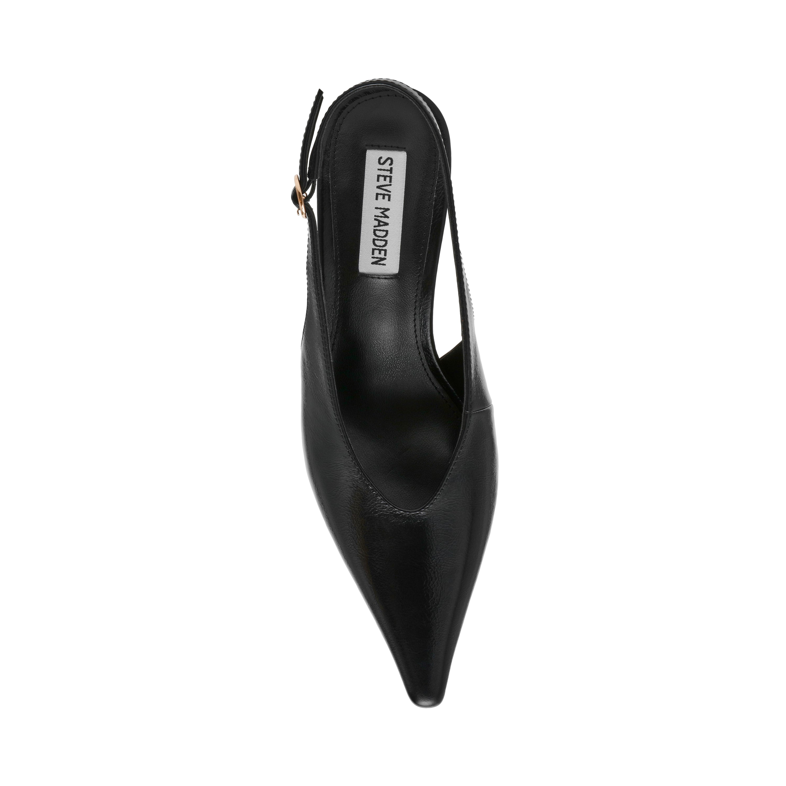 ARCHWAY BLACK LEATHER HEELS - view 5