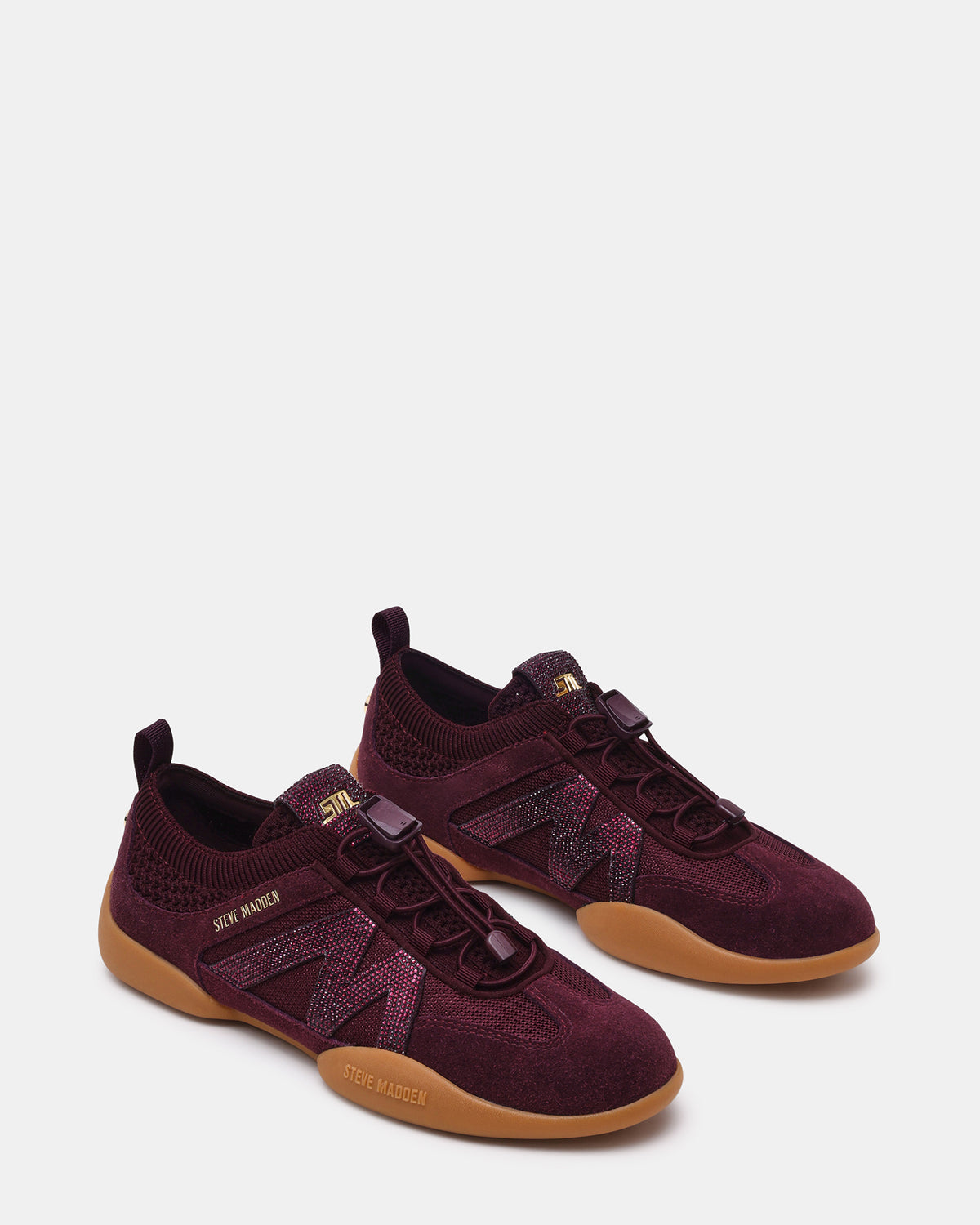 BISCOTTI-RE DK WINE SUEDE SNEAKERS - view 2