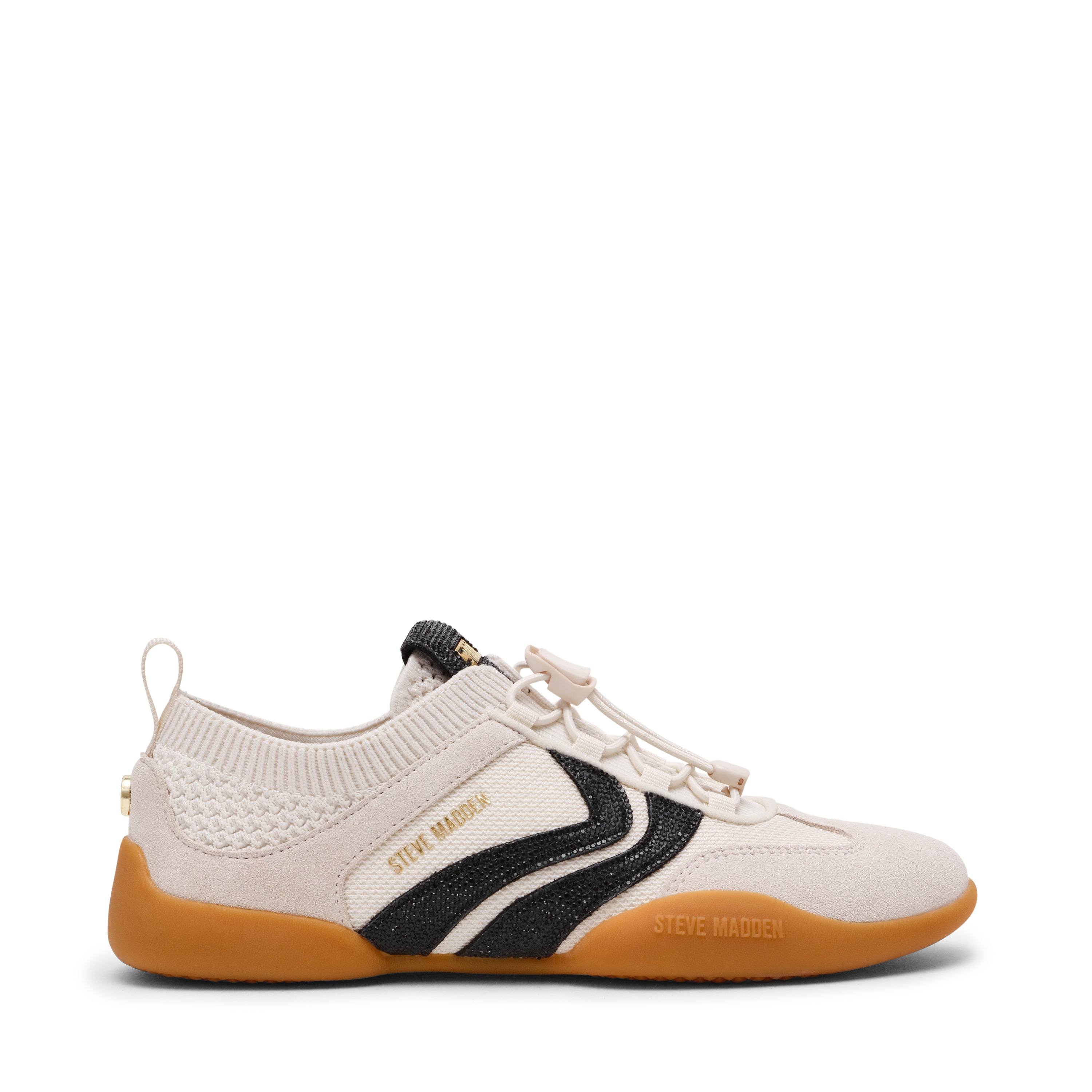 BISCOTTI-R CREAM/BLACK SNEAKERS