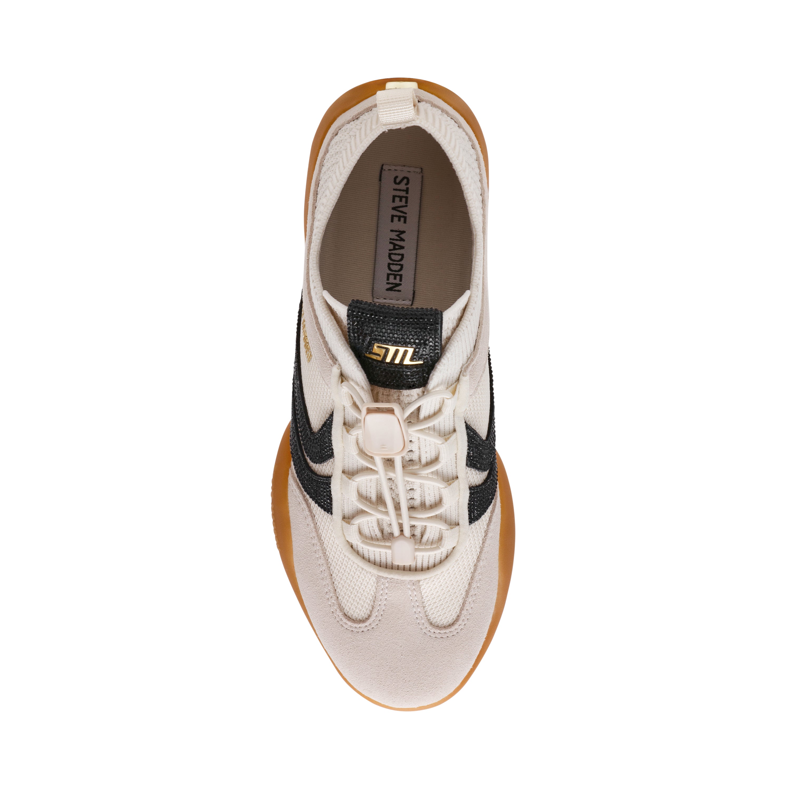 BISCOTTI-R CREAM/BLACK SNEAKERS