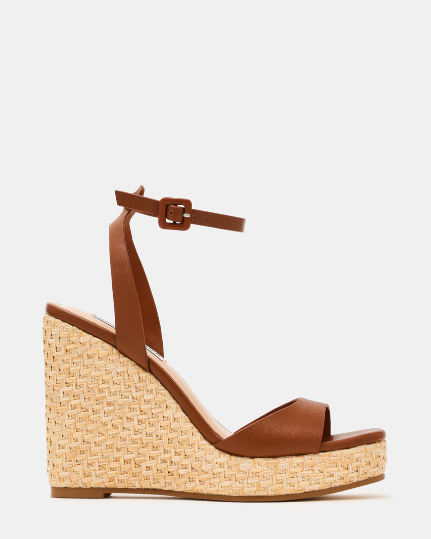 BLEECKR TAN LEATHER SANDALS