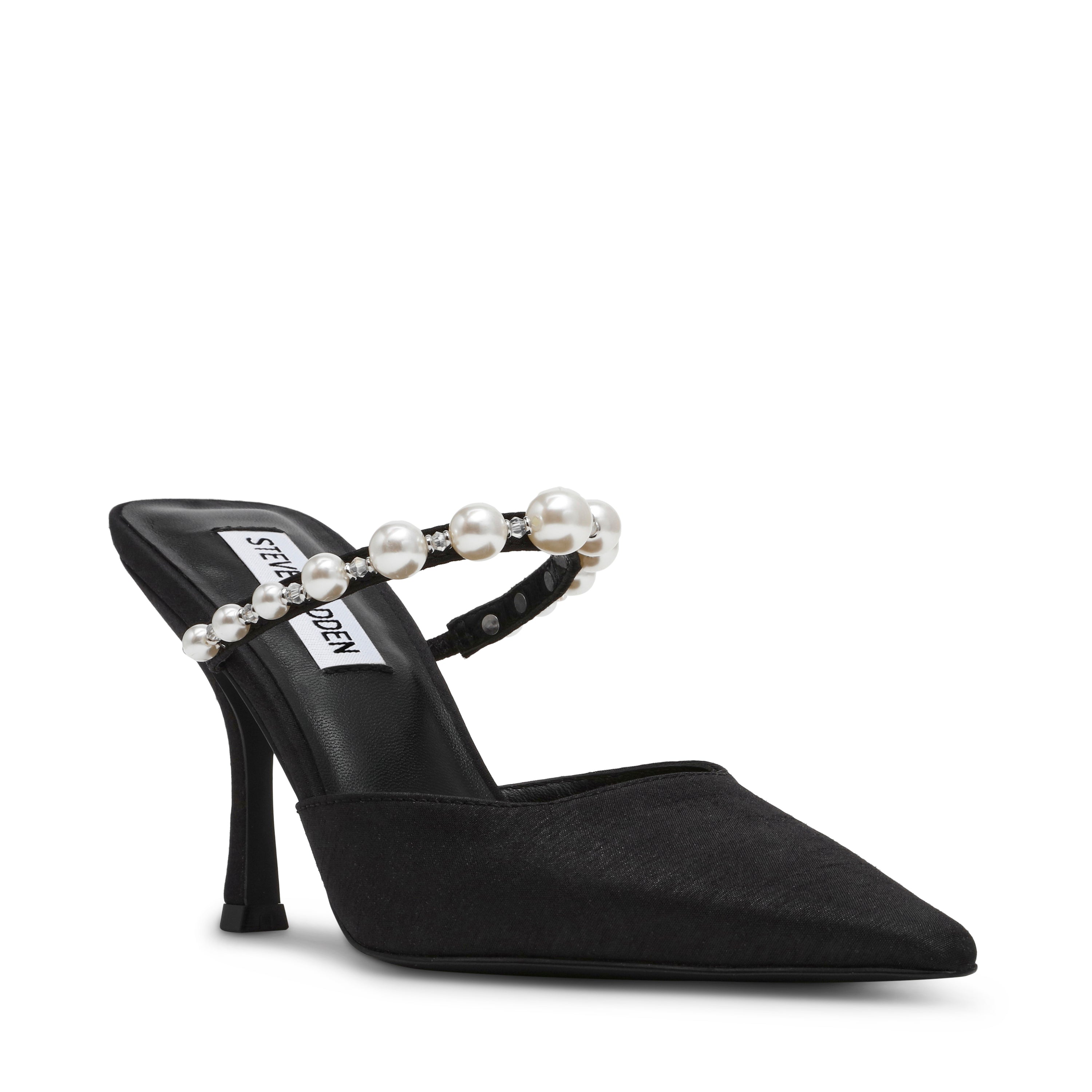 BRECKI-P BLACK HEELS- Hover Image