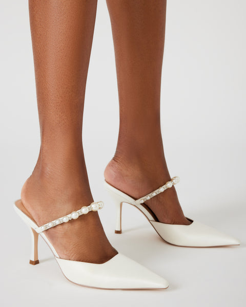 BRECKI-P WHITE HEELS