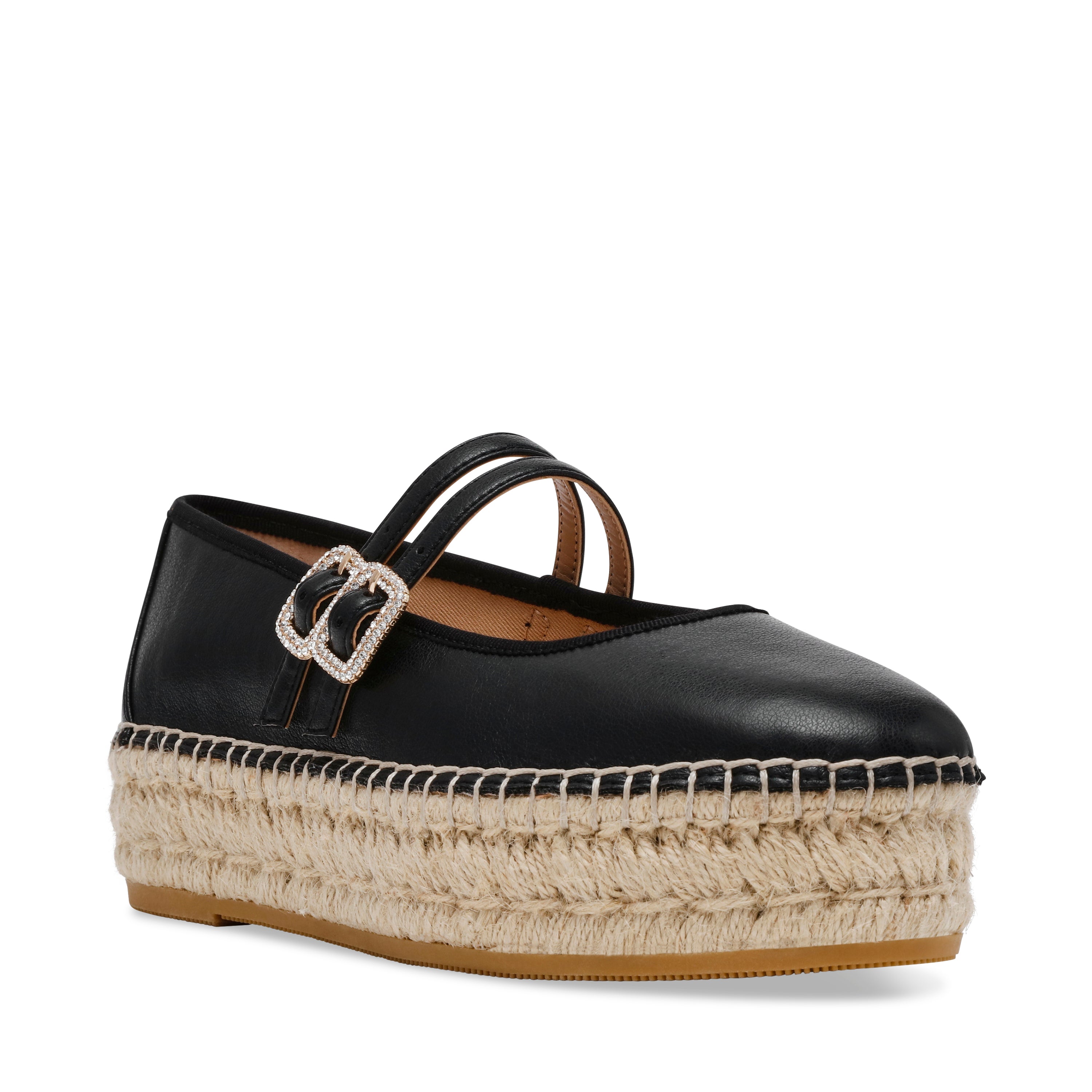 BRINNY BLACK FLATS- Hover Image