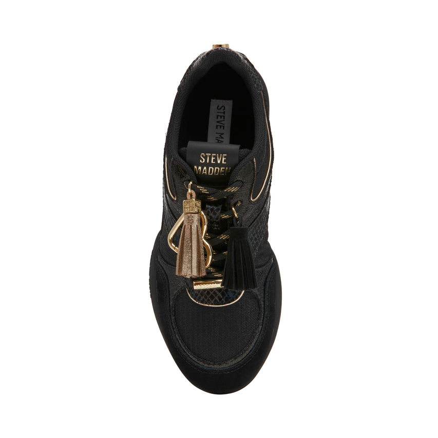 BRIOCHE BLACK MULTI SNEAKERS - view 5