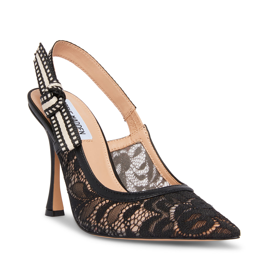 BRI BLACK LACE HEELS - view 2