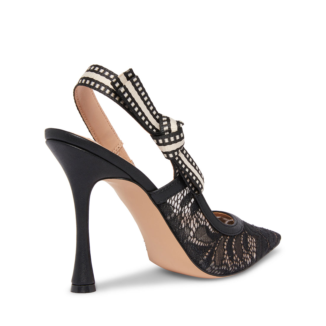 BRI BLACK LACE HEELS - view 3
