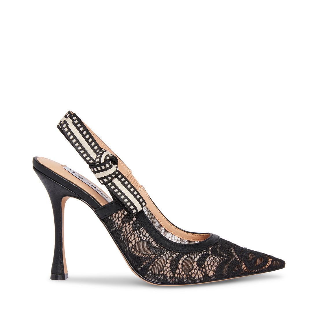 BRI BLACK LACE HEELS