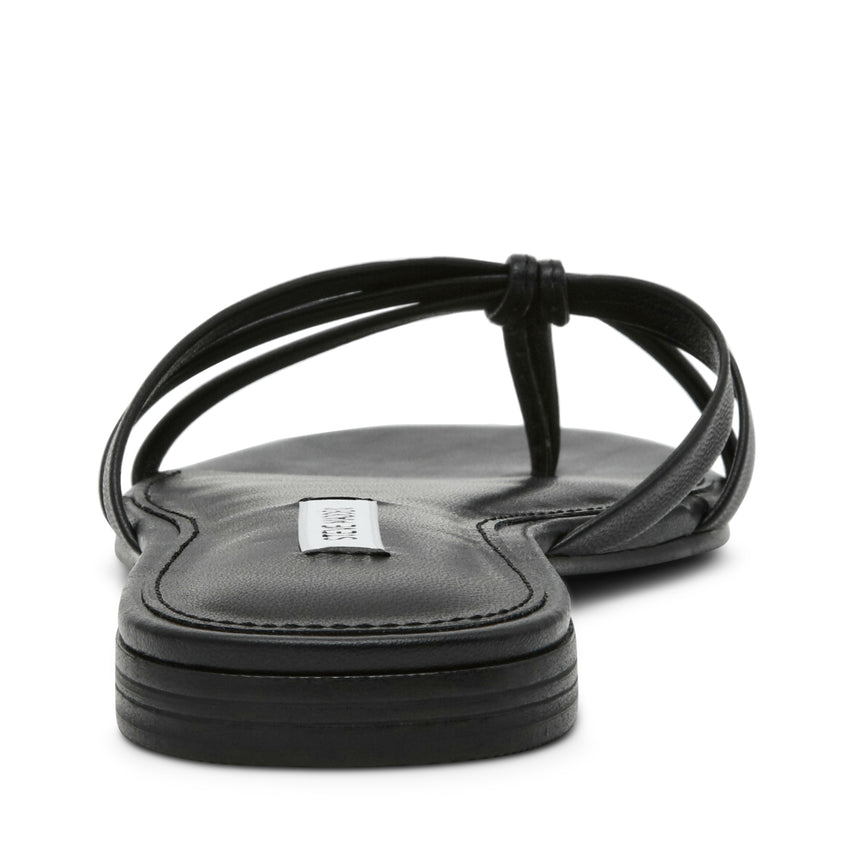 CALISSI BLACK LEATHER SANDAL - view 4