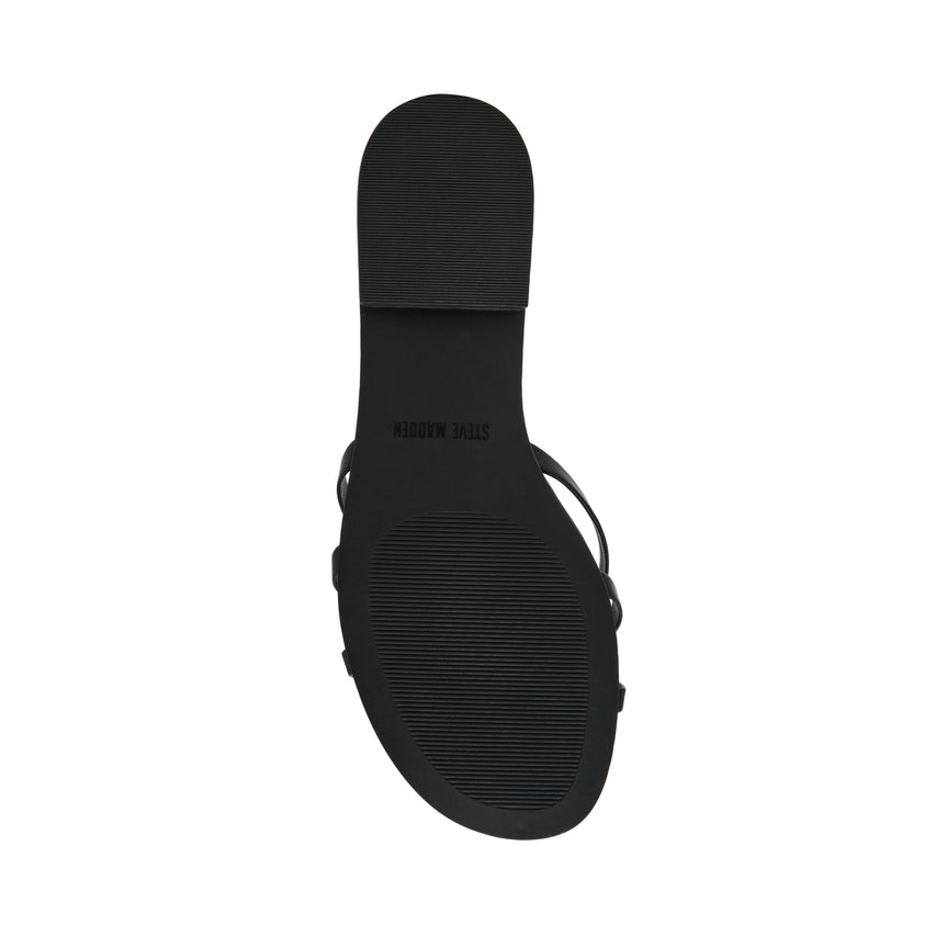 CALISSI BLACK LEATHER SANDAL - view 6