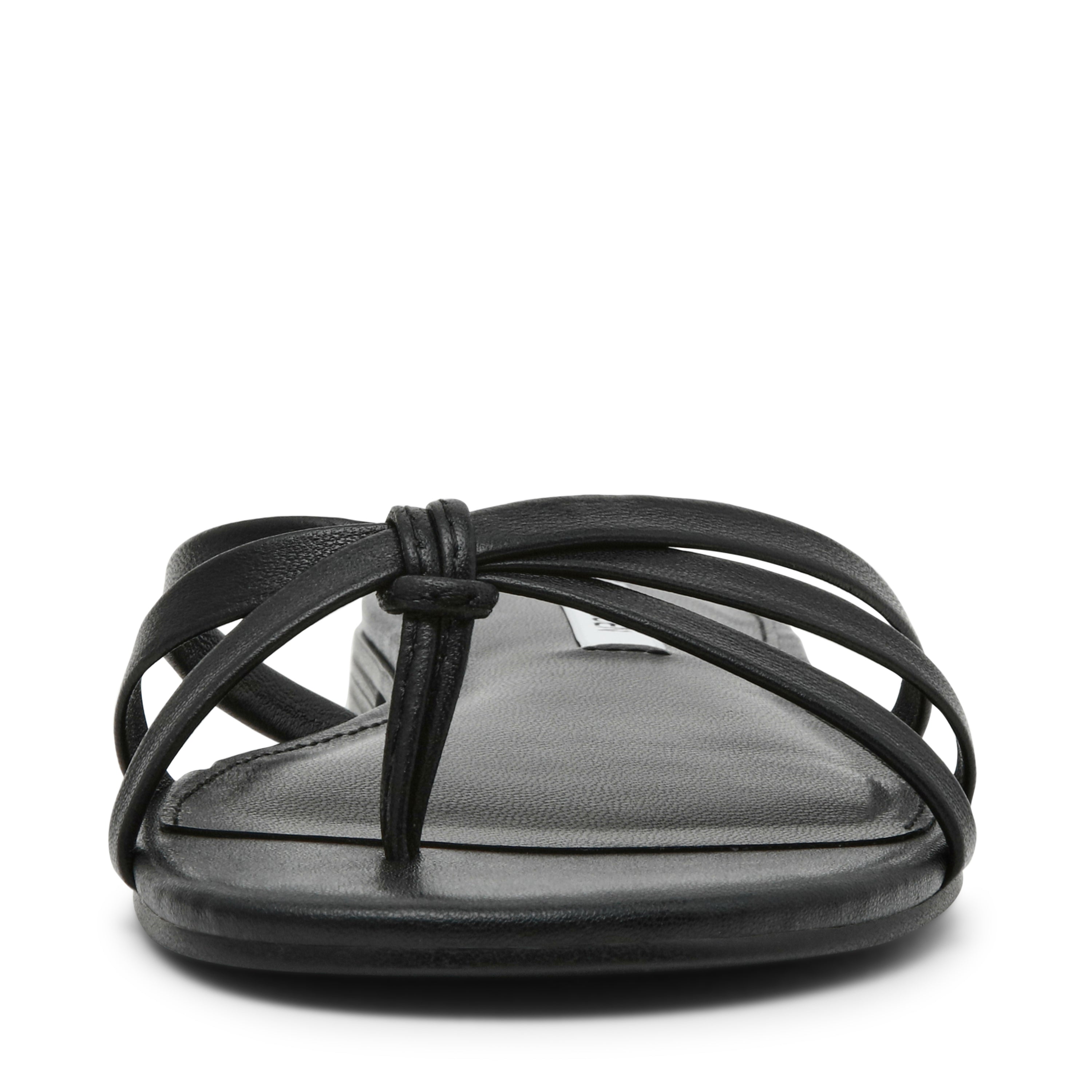 CALISSI BLACK LEATHER SANDAL - view 3