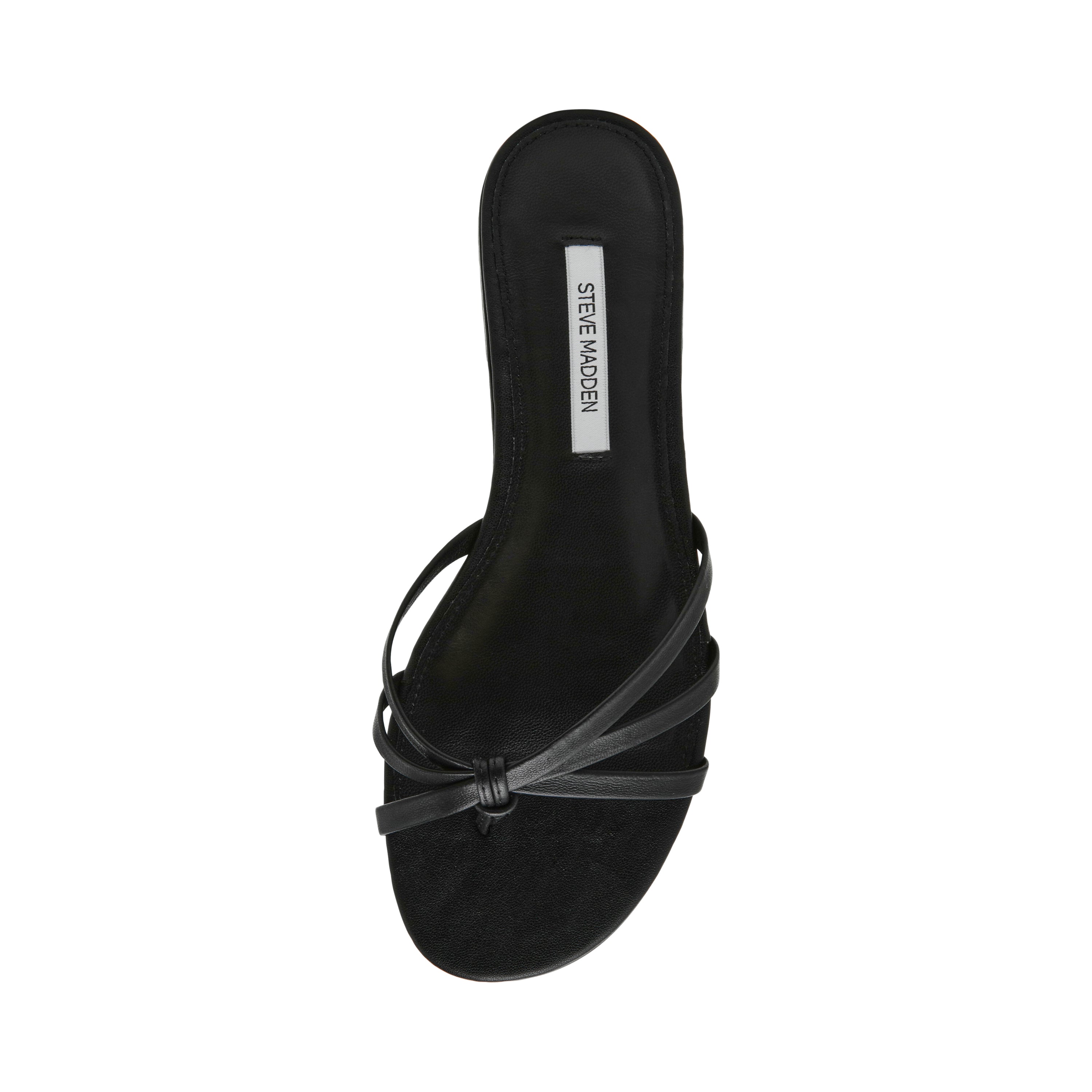 CALISSI BLACK LEATHER SANDAL - view 5