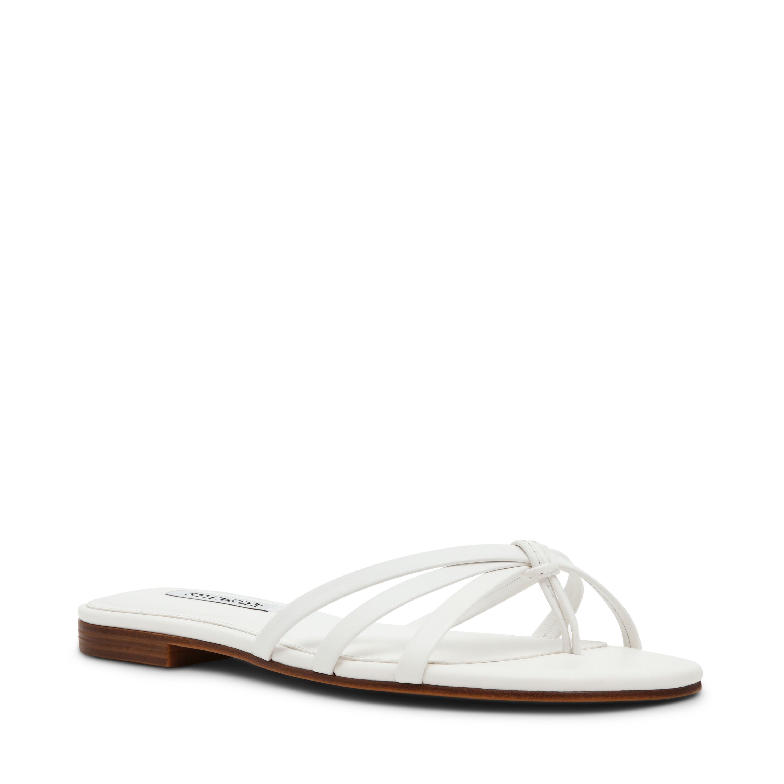 CALISSI WHITE LEATHER SANDAL - view 2