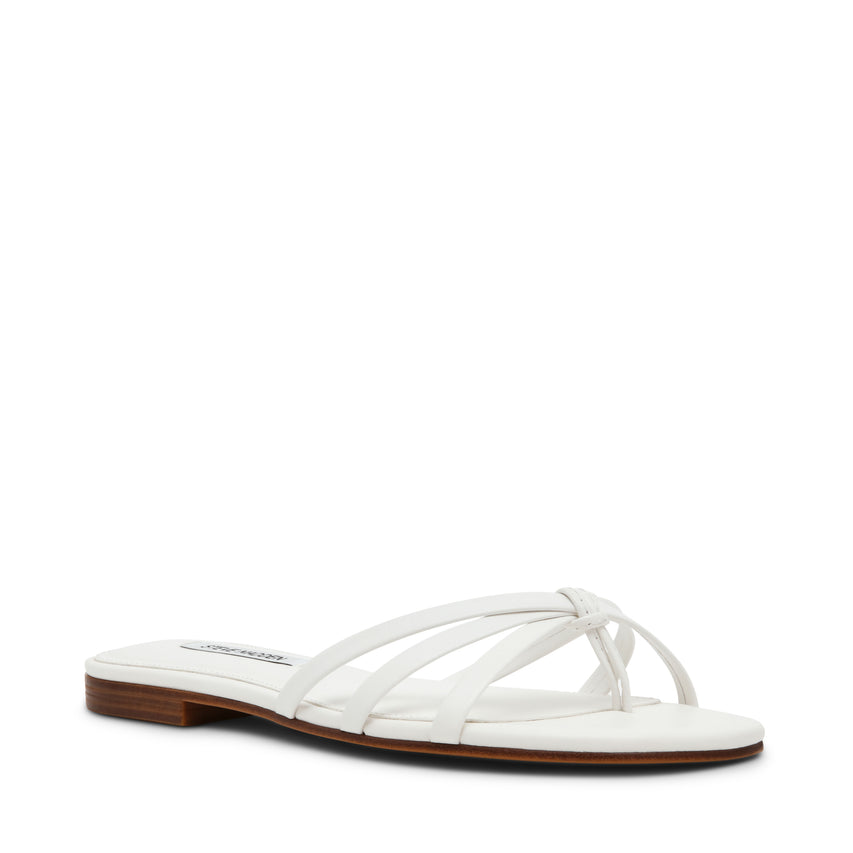 CALISSI WHITE LEATHER SANDAL - view 2