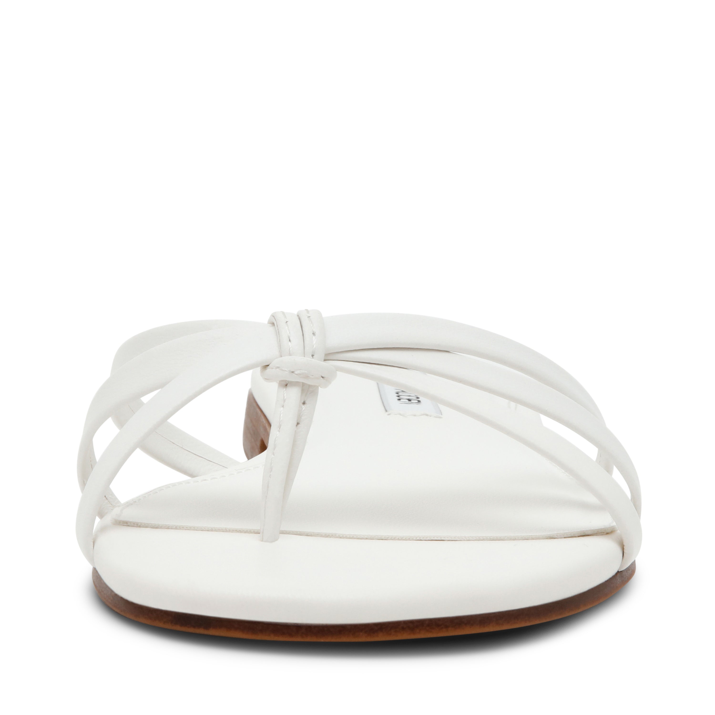 CALISSI WHITE LEATHER SANDAL - view 3