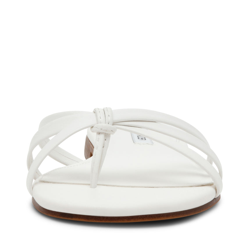 CALISSI WHITE LEATHER SANDAL - view 3