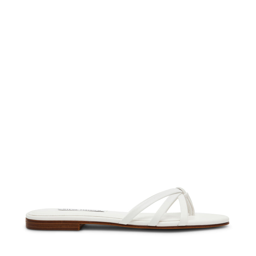 CALISSI WHITE LEATHER SANDAL