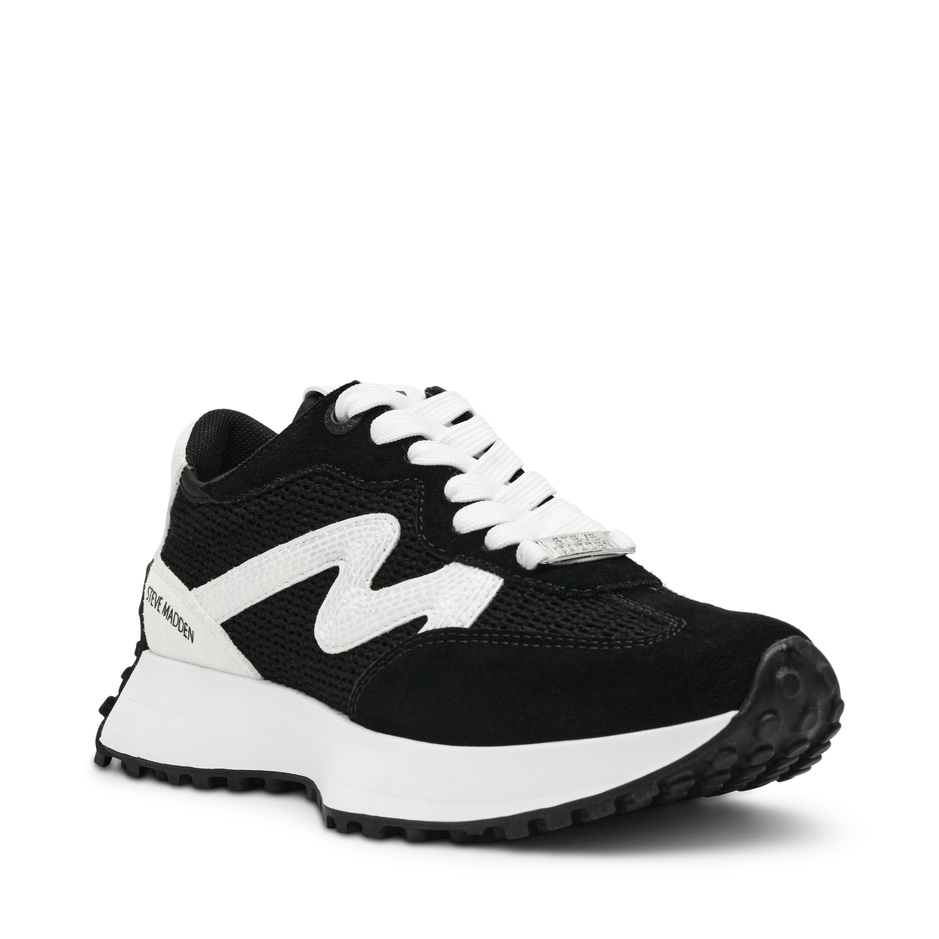 CAPITALE JET BLACK WHITE SNEAKERS