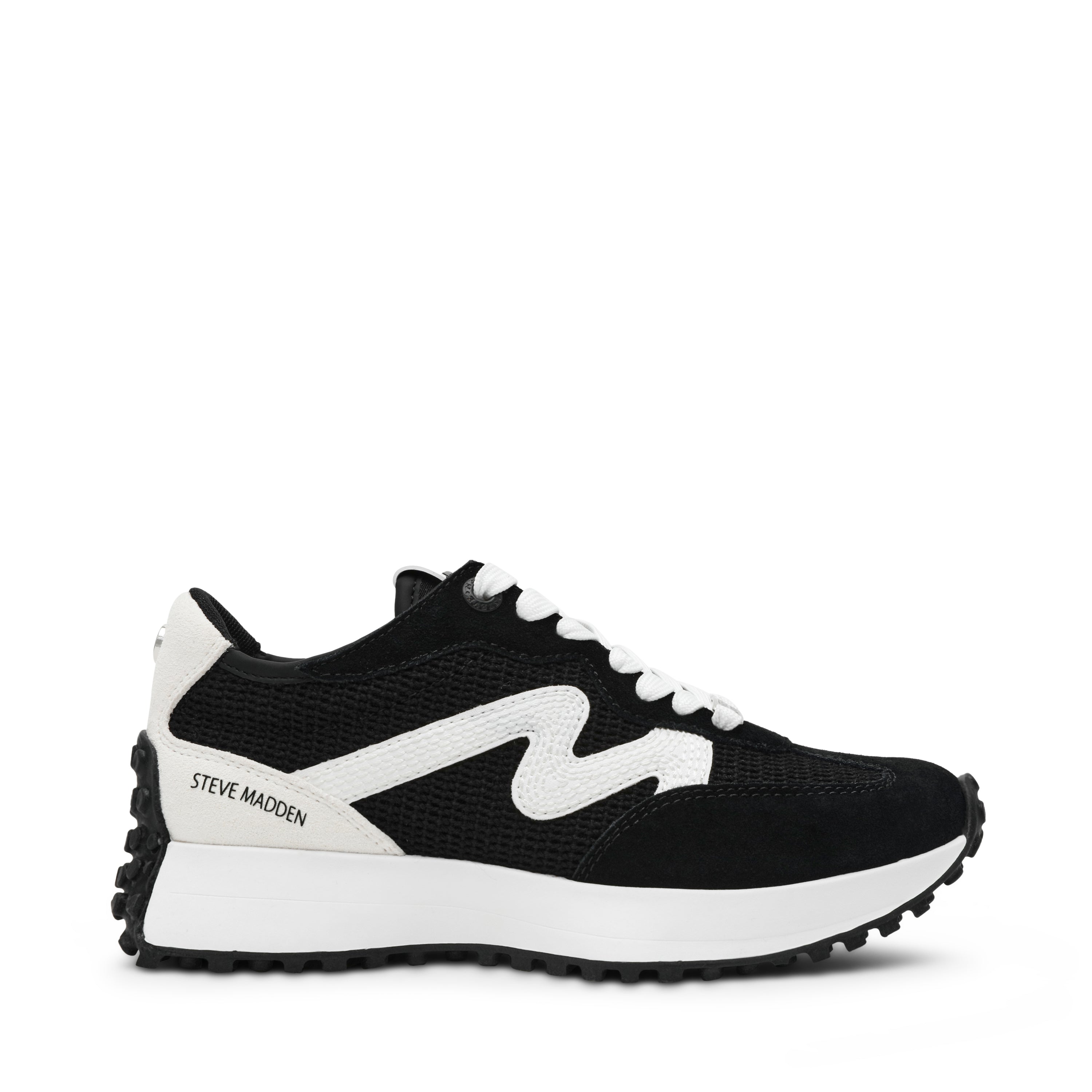 CAPITALE JET BLACK WHITE SNEAKERS