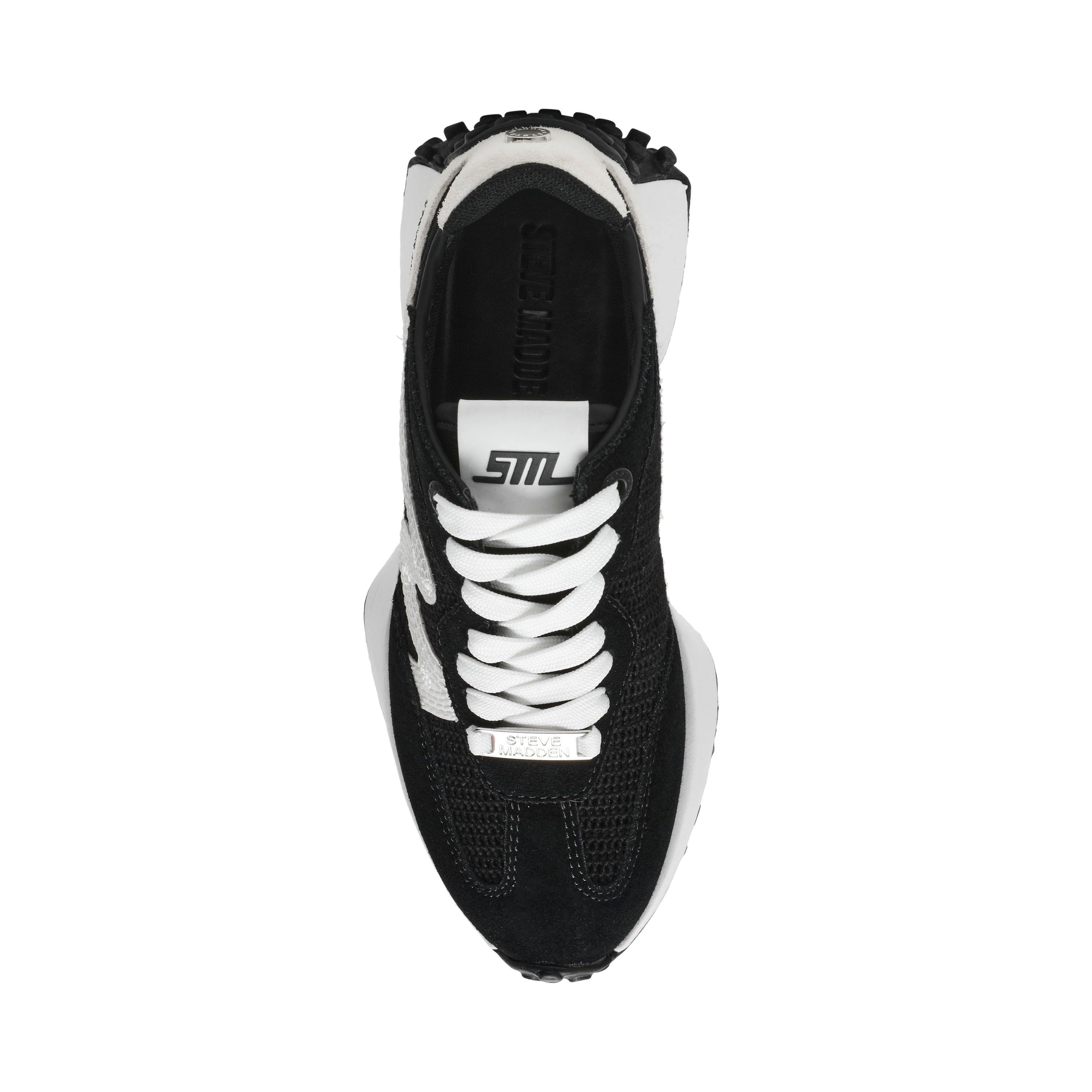 CAPITALE JET BLACK WHITE SNEAKERS