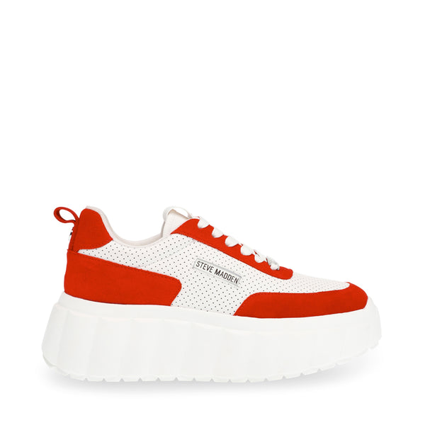 Shop Cap Out White/Red Sneakers Online | Steve Madden Malaysia
