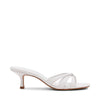 CARY WHITE LEATHER HEELS