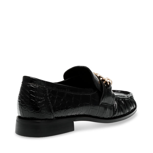 CATHEDRAL BLACK CROC LOAFERS