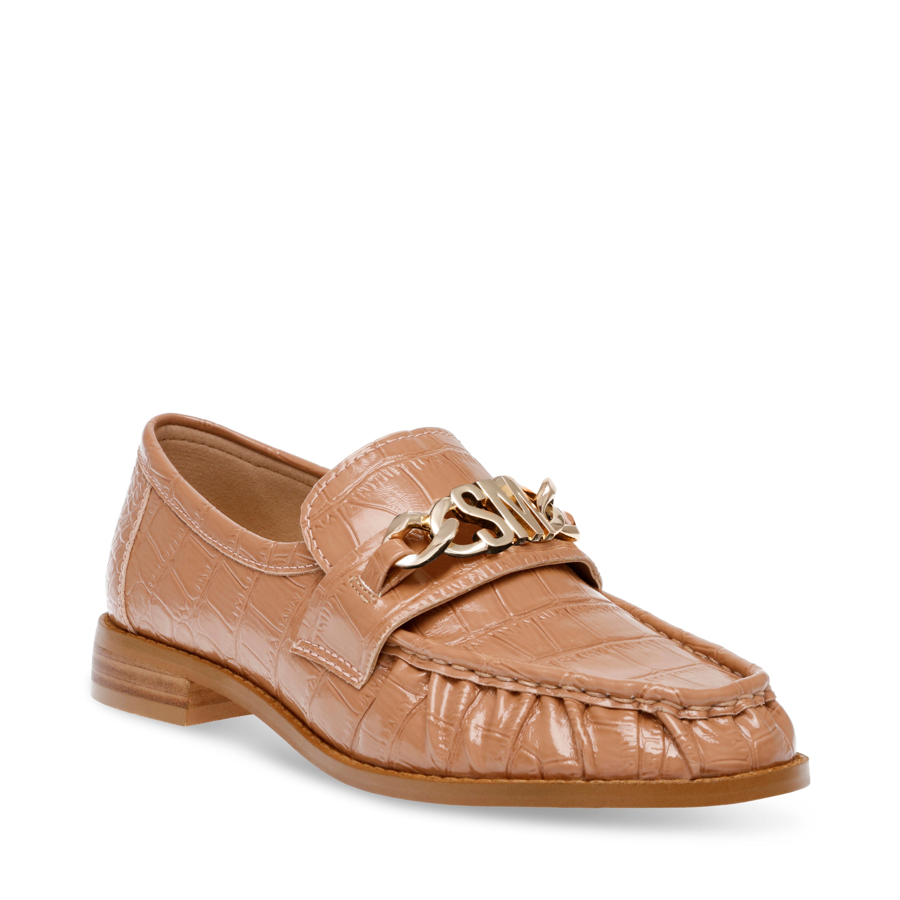 CATHEDRAL TAN CROCO LOAFERS- Hover Image