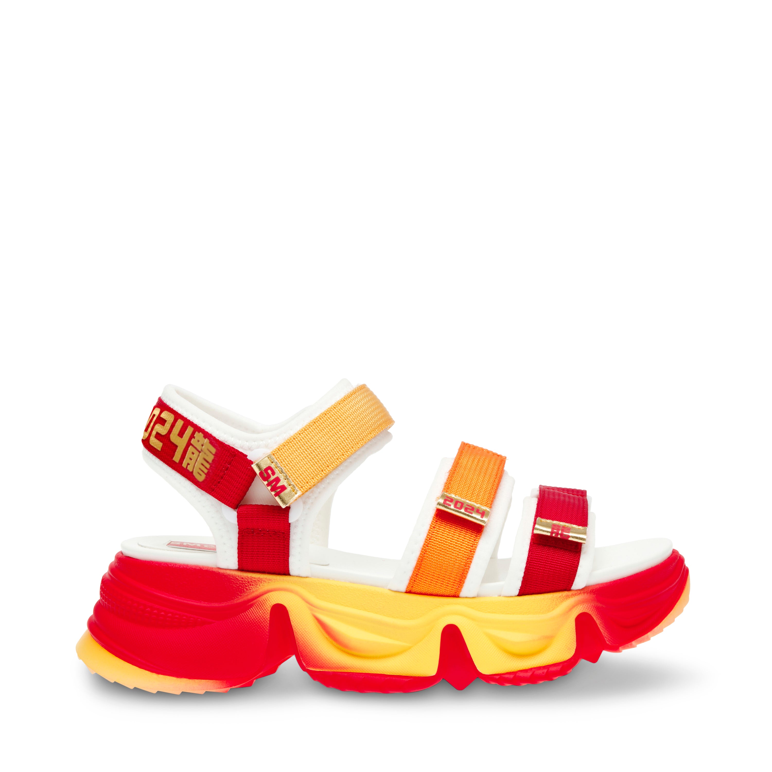 [DRAGON COLLECTION] CHAKRA RED/GOLD SANDALS