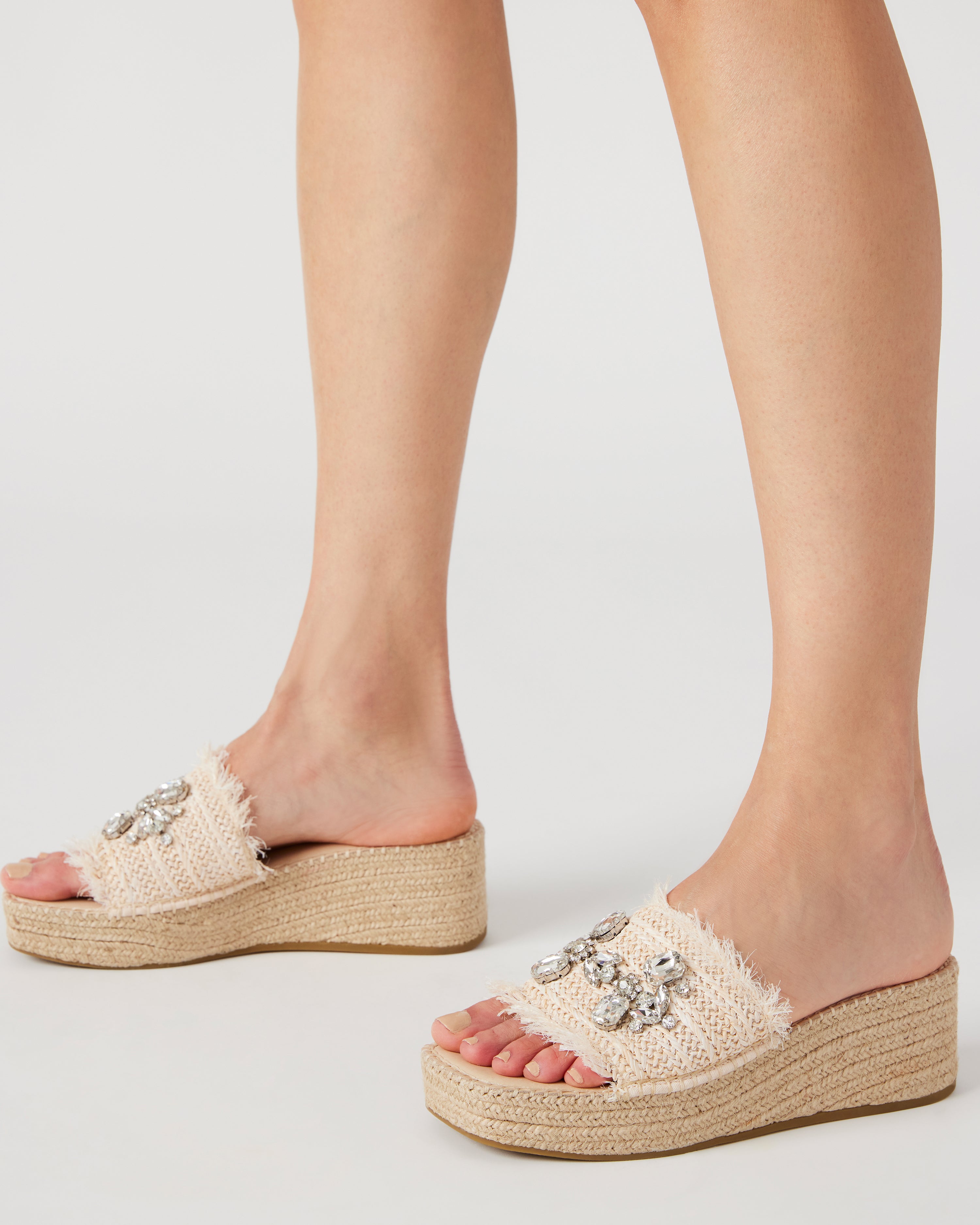 CITRA NATURAL RAFFIA SANDALS- Hover Image