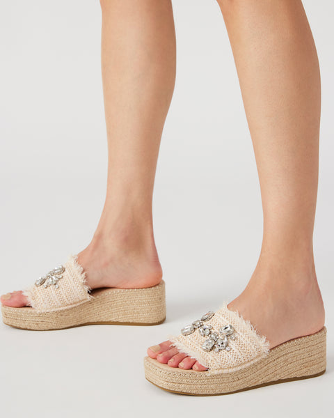 CITRA NATURAL RAFFIA SANDALS