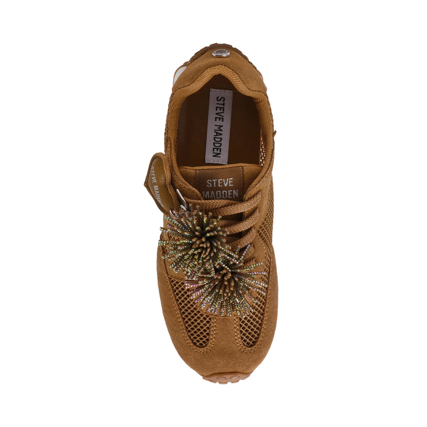 COHEART CHESTNUT SUEDE SNEAKERS - view 3