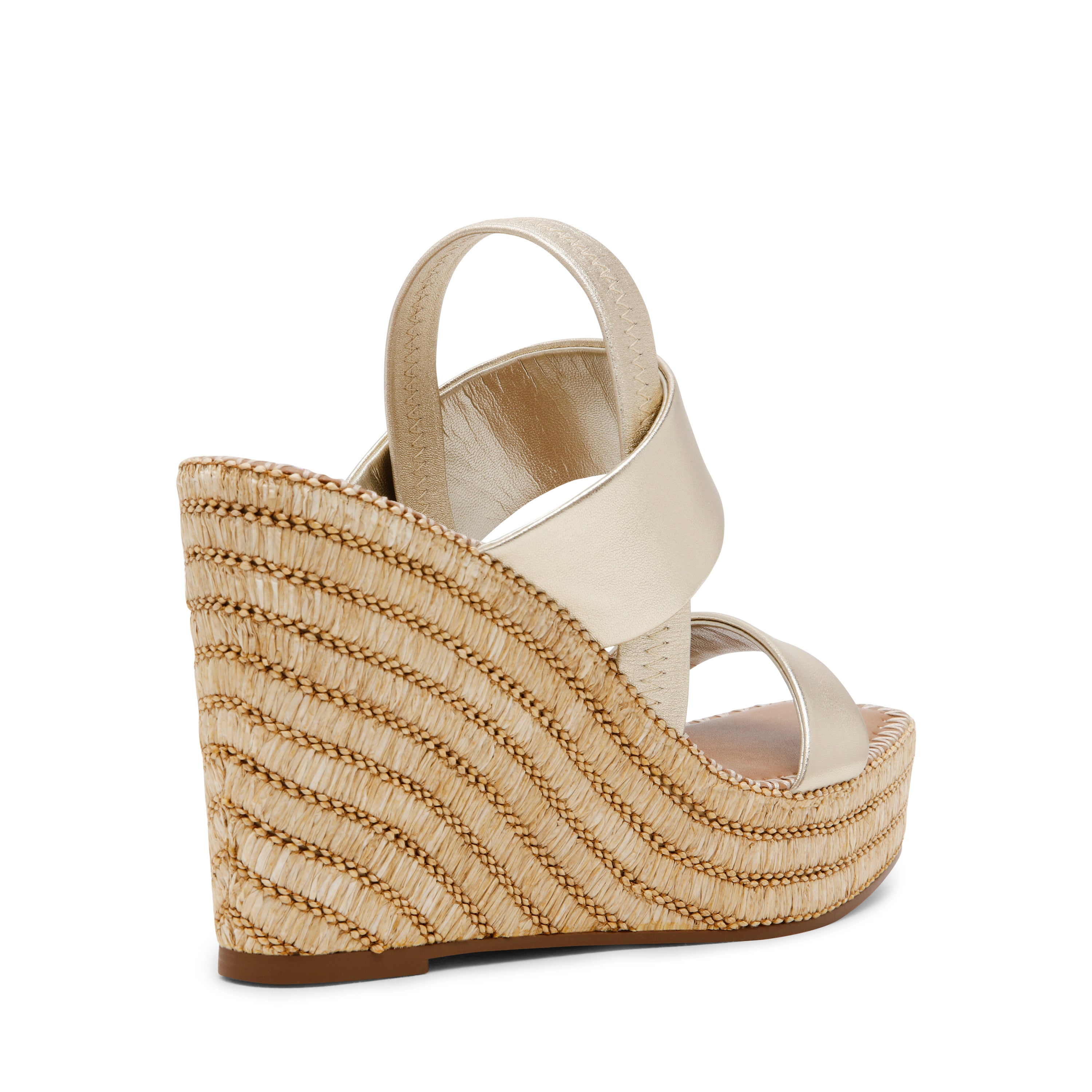 CONTESSA GOLD LEATHER HEELS