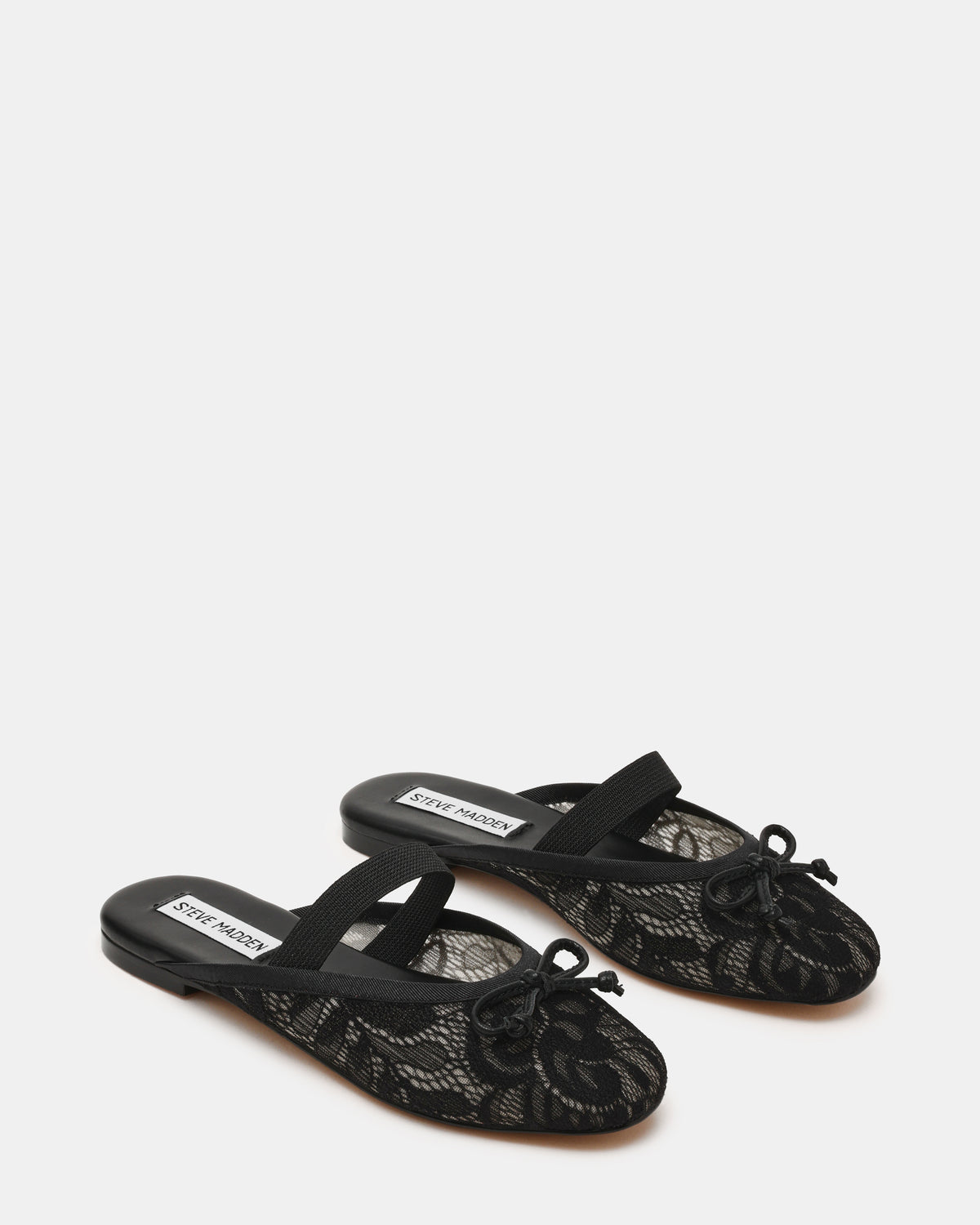 CUTESY-LACE BLACK LACE FLATS - view 2