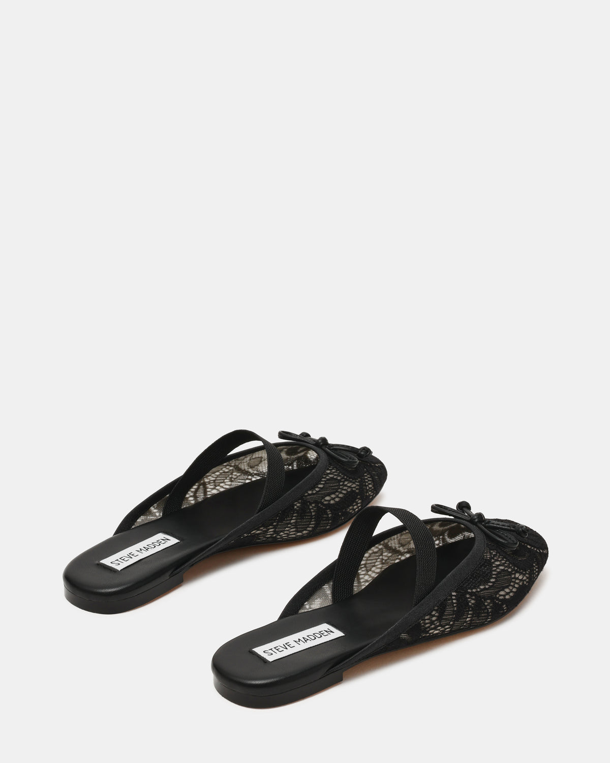 CUTESY-LACE BLACK LACE FLATS - view 3