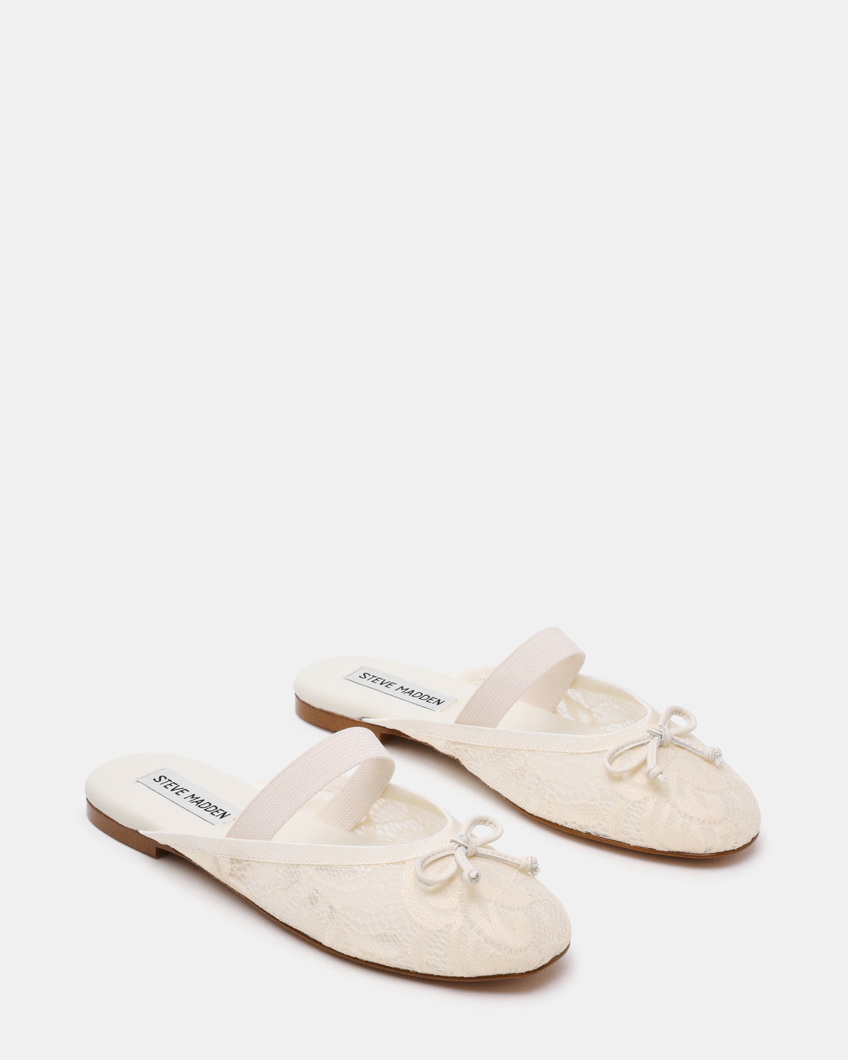 CUTESY-LACE WHITE LACE FLATS - view 2