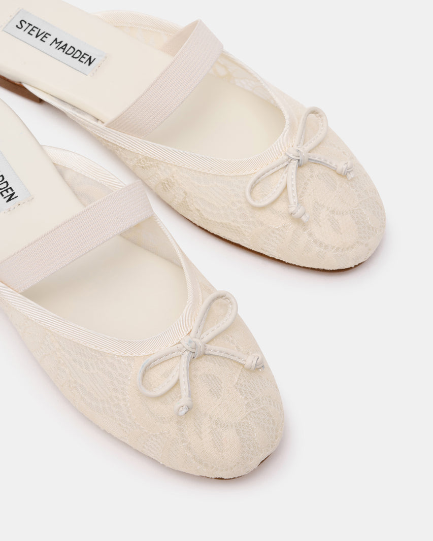CUTESY-LACE WHITE LACE FLATS - view 5