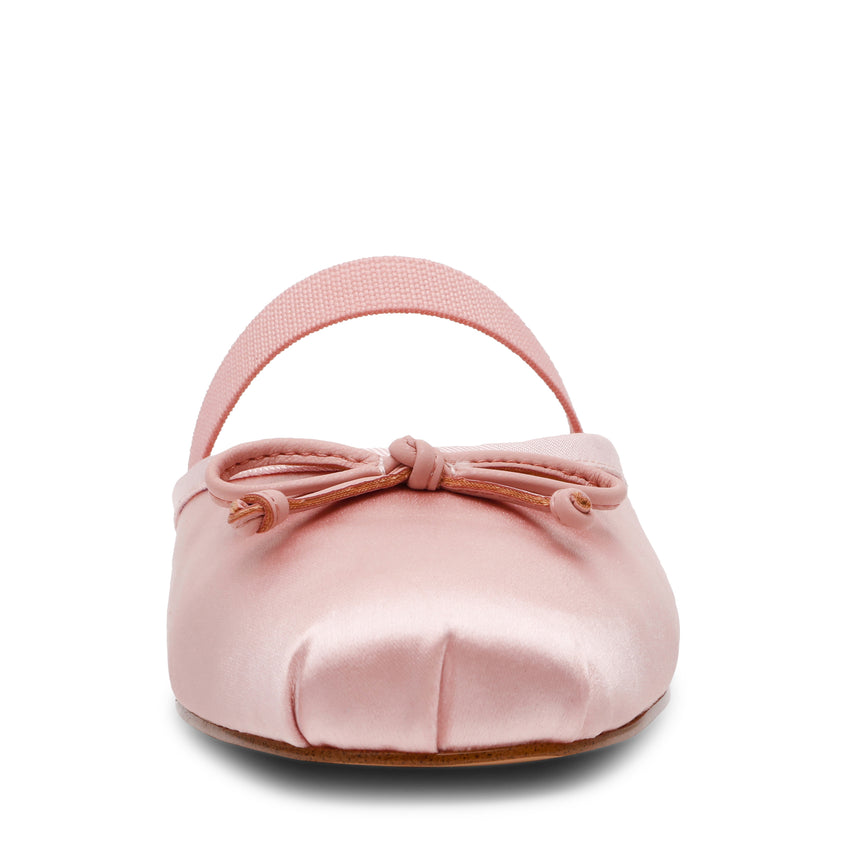 CUTESY BB PNK SAT FLATS - view 3