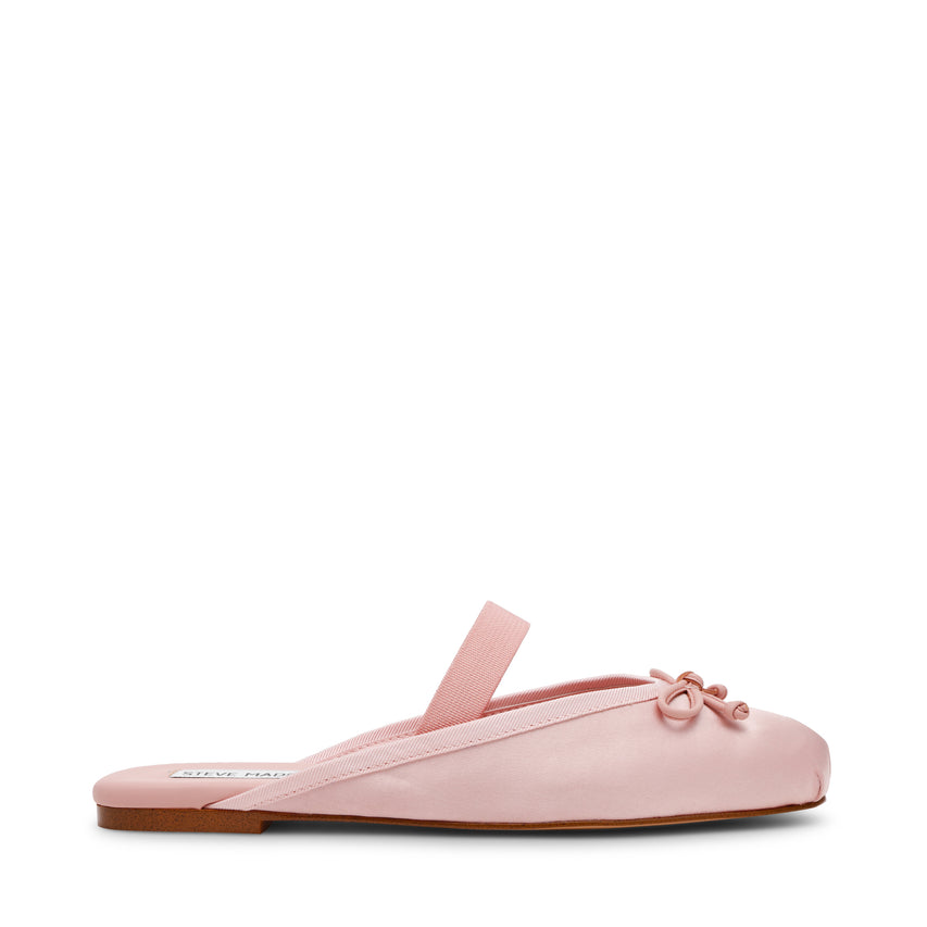 CUTESY BB PNK SAT FLATS