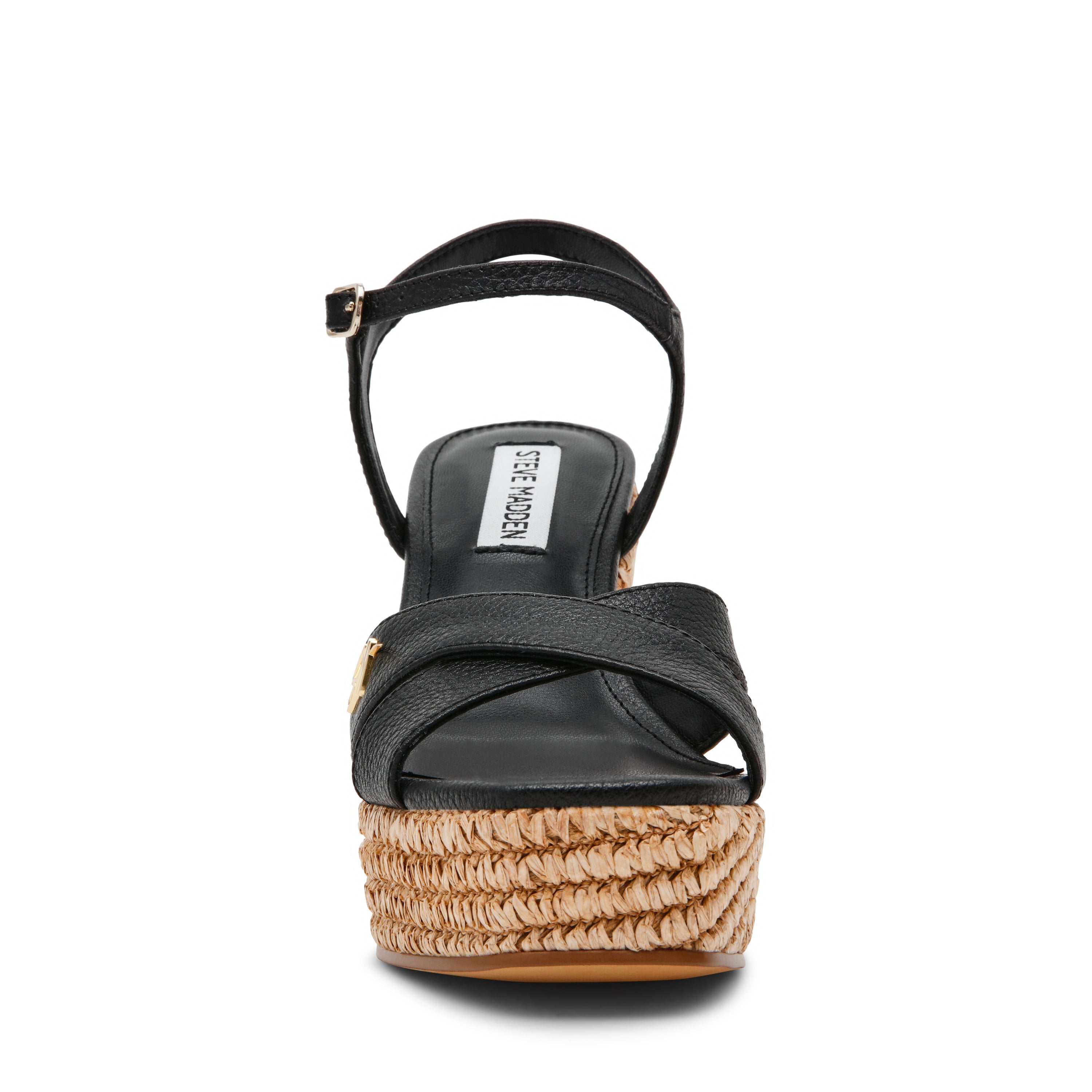 CYLO BLACK LEATHER SANDALS - view 3