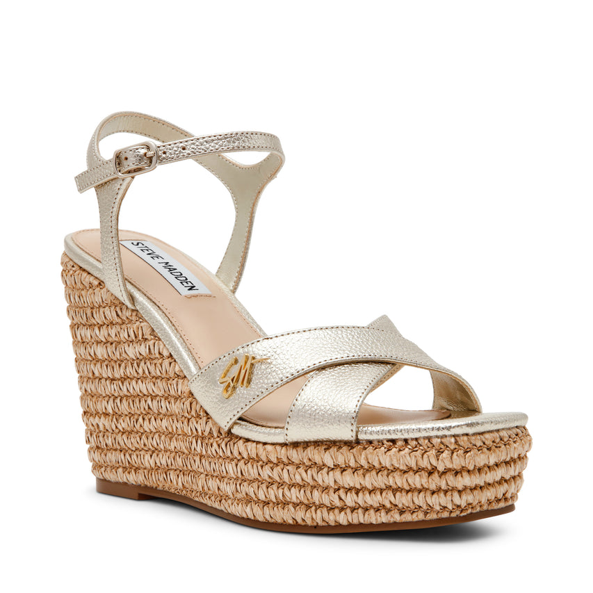 CYLO GOLD LEATHER SANDALS - view 2