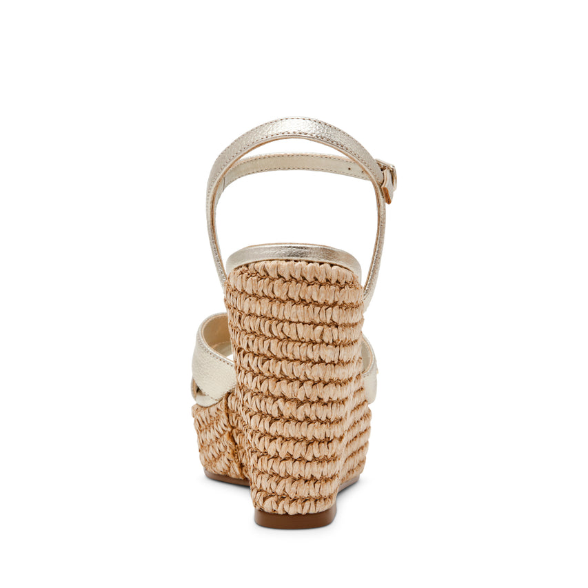 CYLO GOLD LEATHER SANDALS - view 4