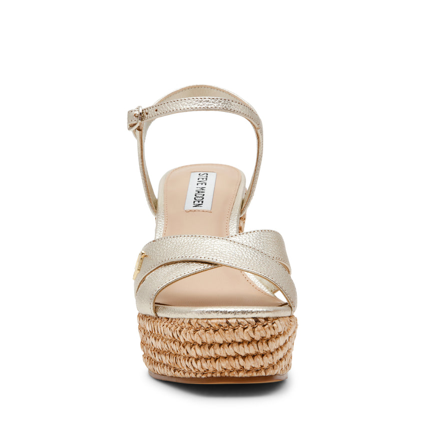 CYLO GOLD LEATHER SANDALS - view 3