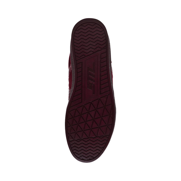 DEGREE BURGUNDY VELVET SNEAKERS