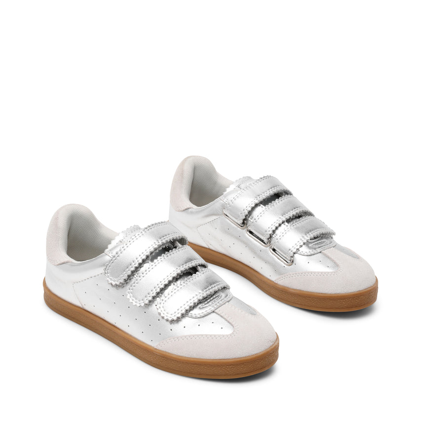 DAYBREAK SILVER ACTION LTHR SNEAKERS