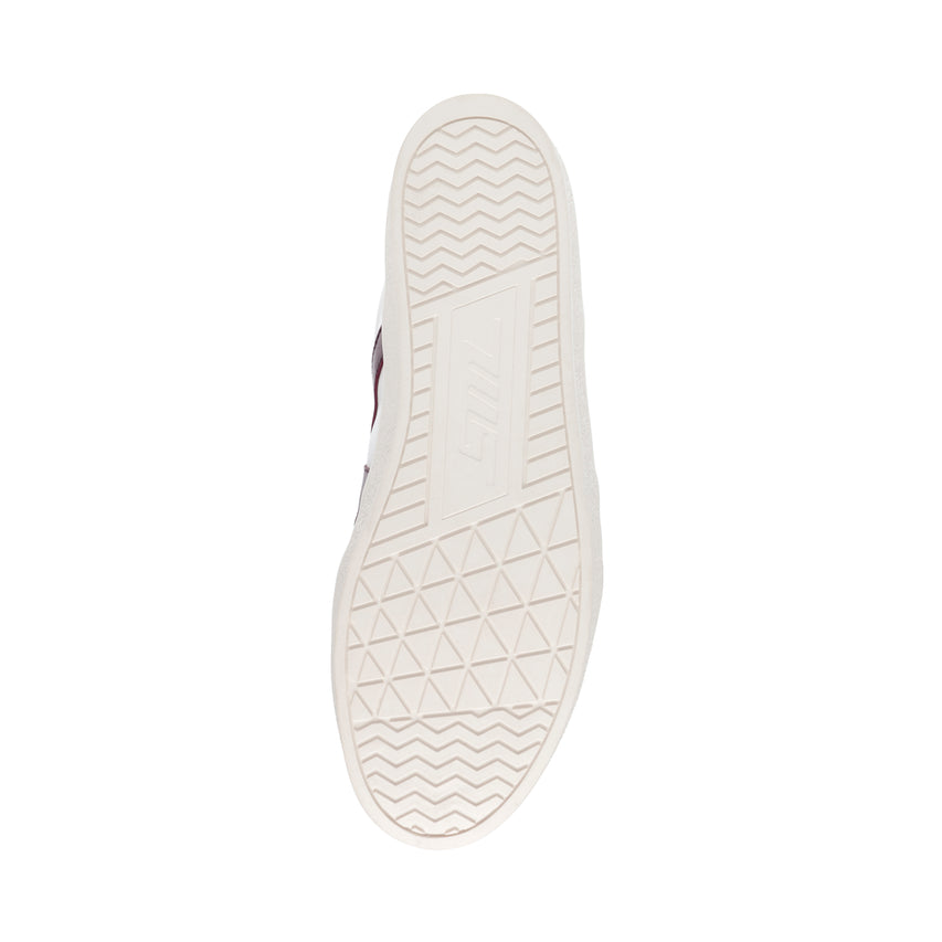 DEGREE WHITE/WINE SNEAKERS