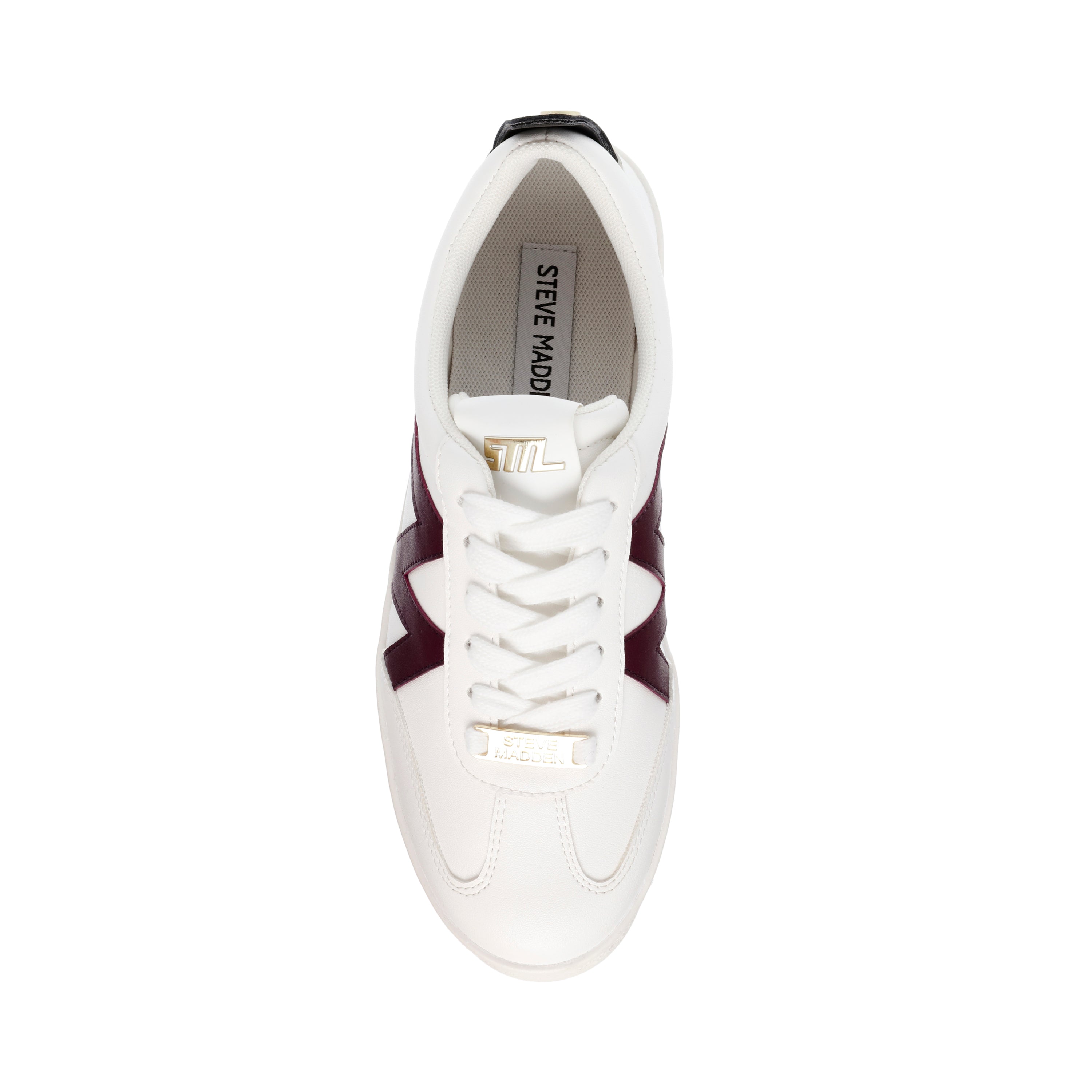 DEGREE WHITE/WINE SNEAKERS