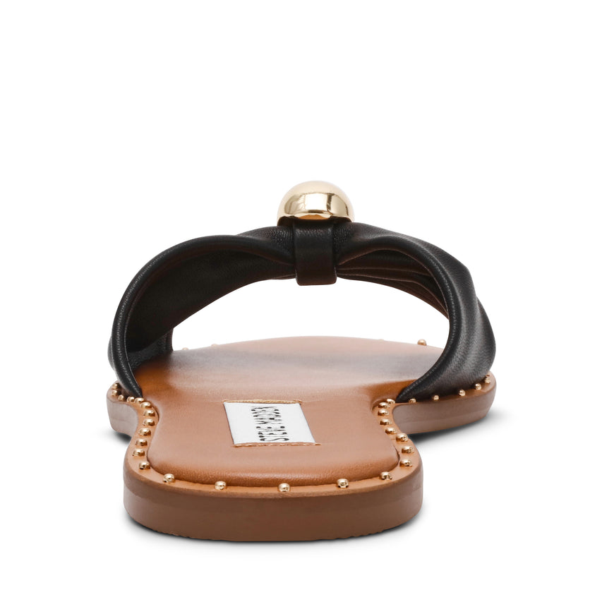 DIPSY-CN BLACK LEATHER SANDALS - view 4