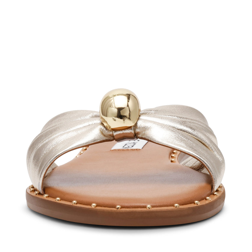 DIPSY-CN GOLD LEATHER SANDALS - view 3